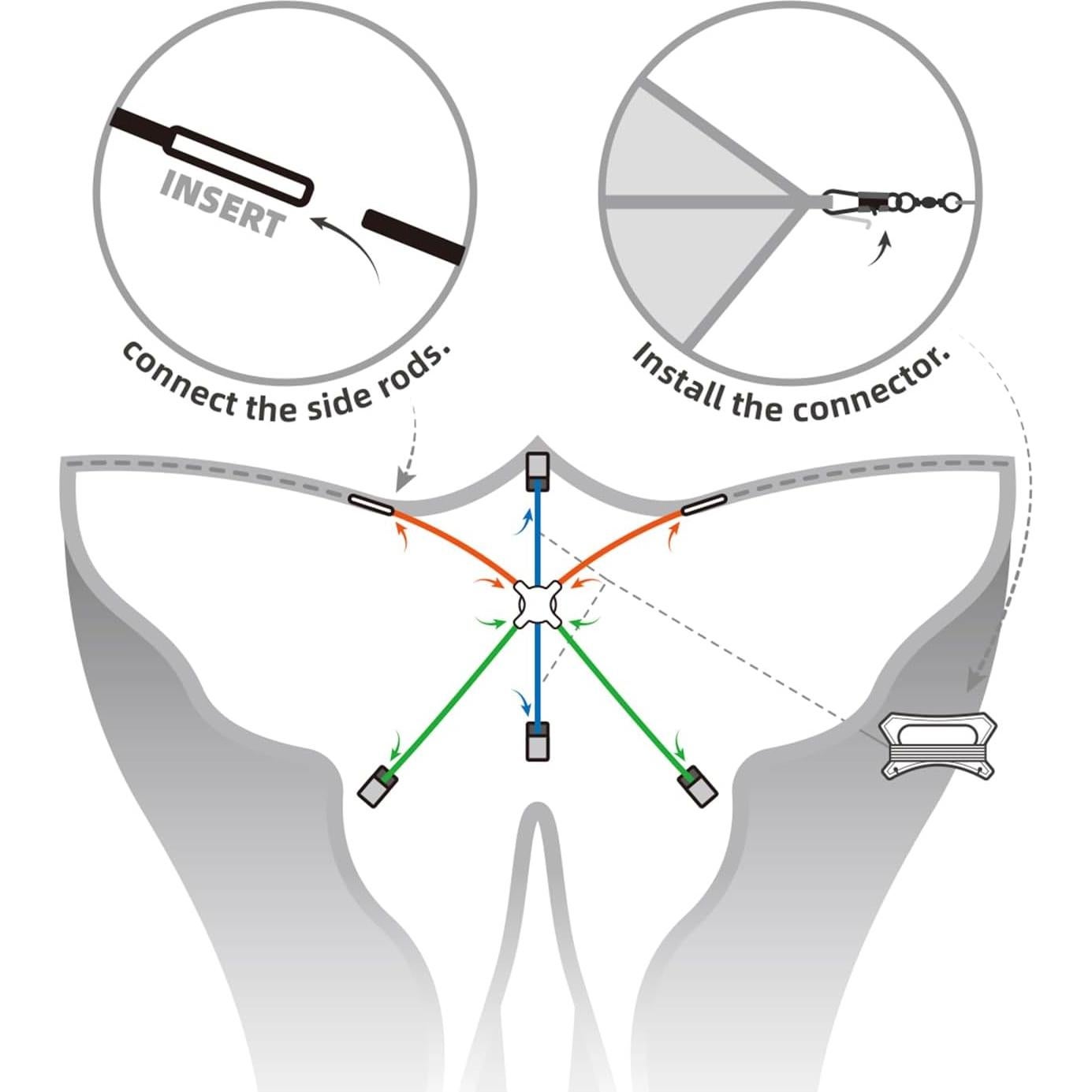 Cometa Mariposa de Tul Amarilla SGftre 140x71cm Fácil de Volar