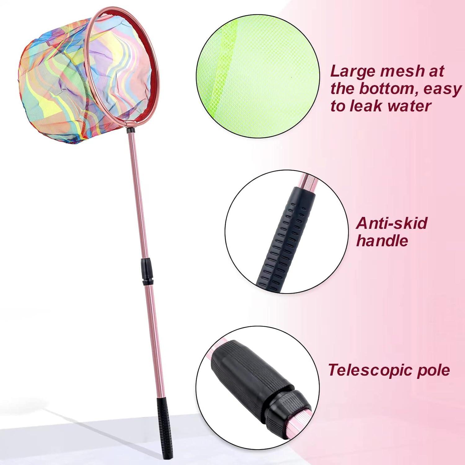 Red de Pesca Telescópica Lanboon para Niños con Cubo Plegable