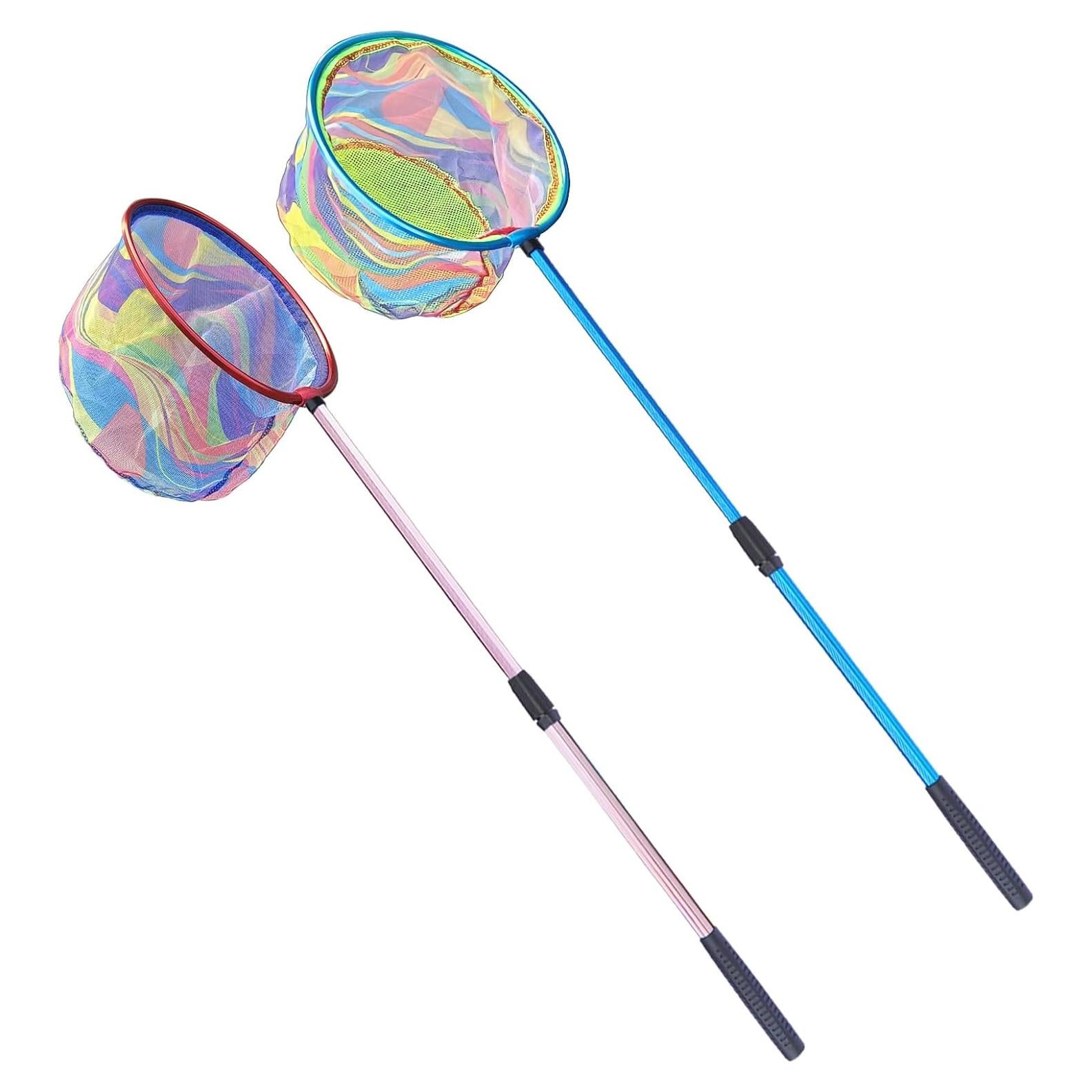 Red de Pesca LPEIEB 2 Pcs Retráctil 25.4x25 cm para Niños