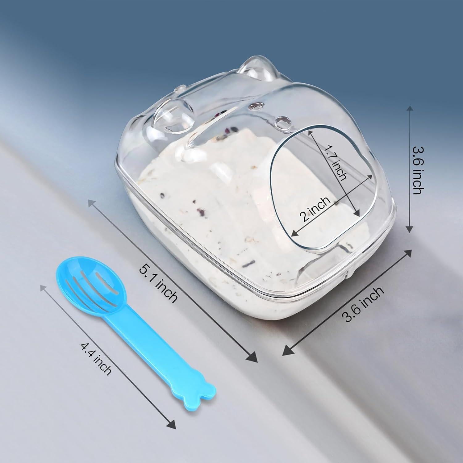 Baño para Hámster LazYYzal - Caja de Arena Transparente S