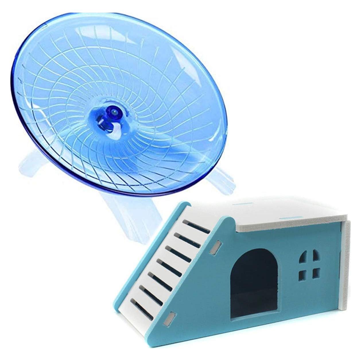 Kit de Escalada y Rueda de Ejercicio para Hámster Zswell