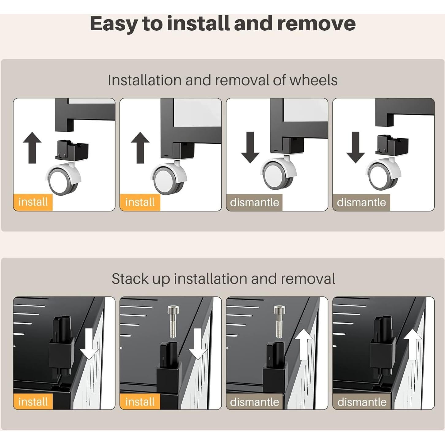 Accesorios de Rueda Universal Bucatstate 2.0 para Jaulas