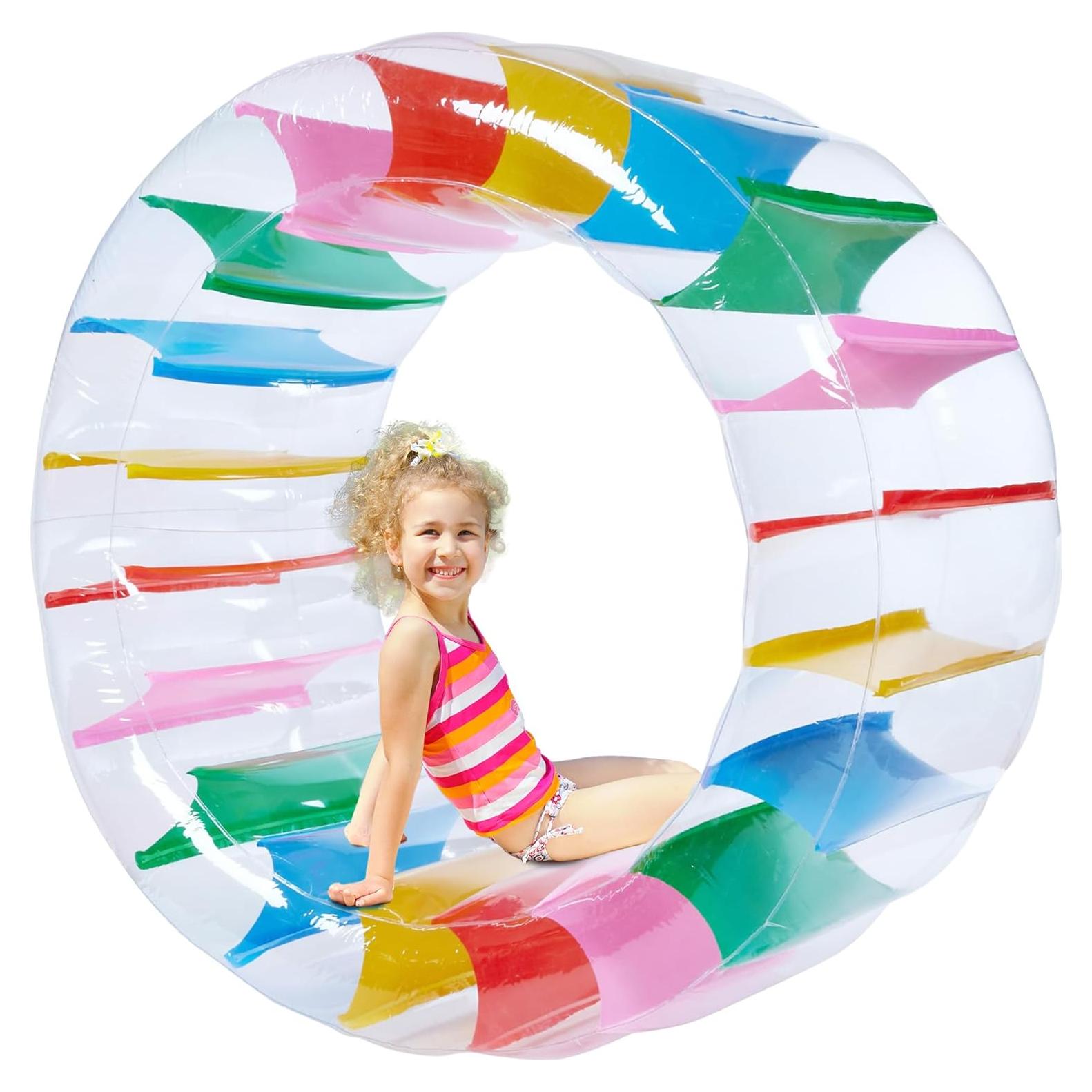 Rueda Rodante Inflable Gigante 160 cm Playbees Colorida