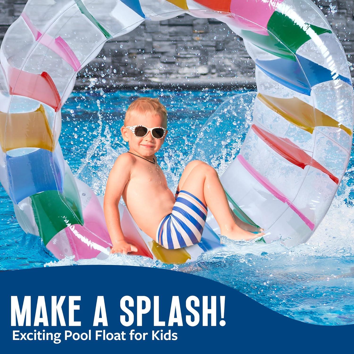 Rueda Rodante Inflable Gigante 160 cm Playbees Colorida