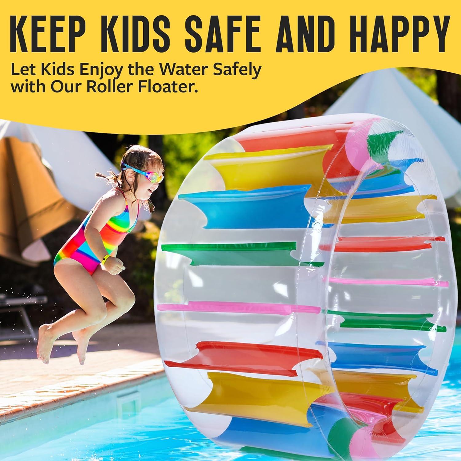 Rueda Rodante Inflable Gigante 160 cm Playbees Colorida