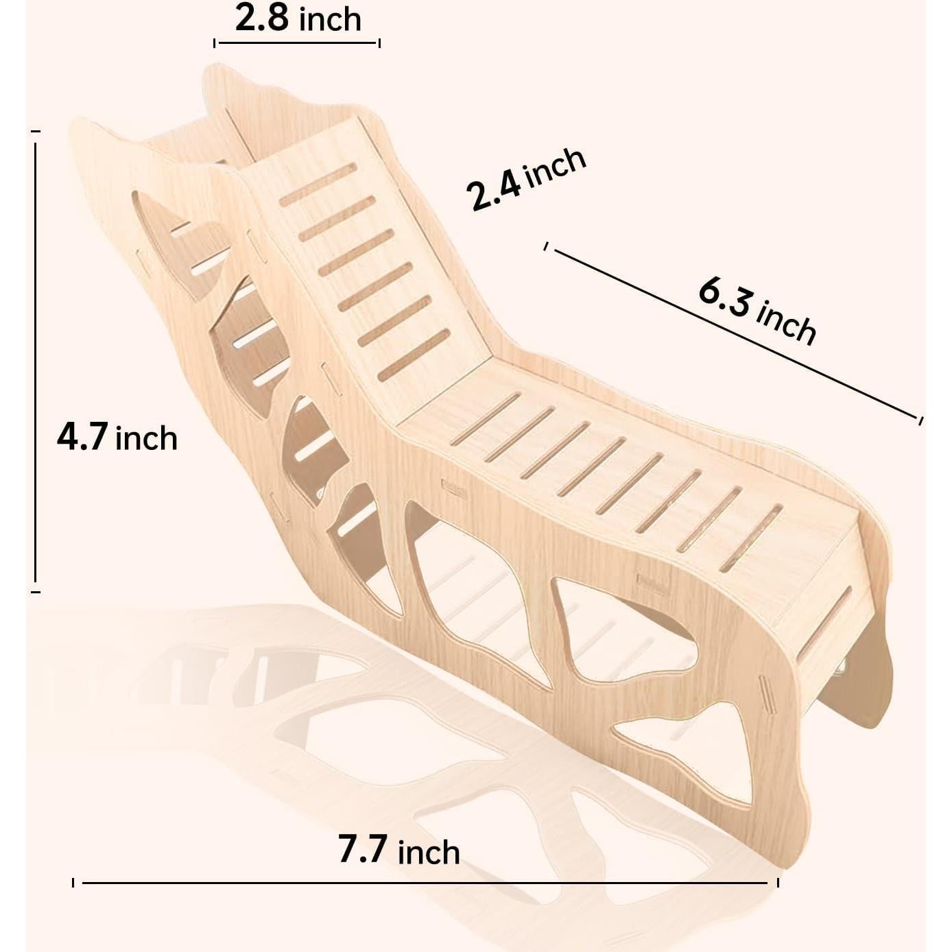Juego de 2 Piezas Plataforma y Túnel para Hámster 3 en 1