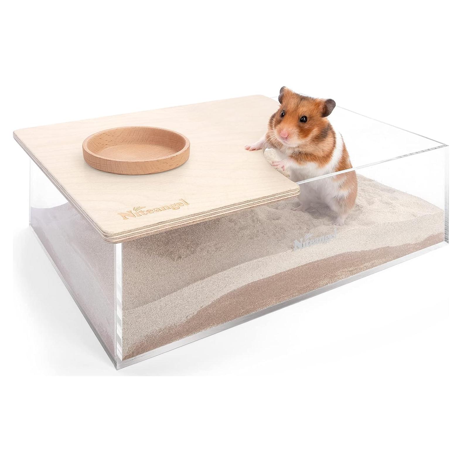 Caja de Baño de Arena Rectangular Niteangel para Hámsters