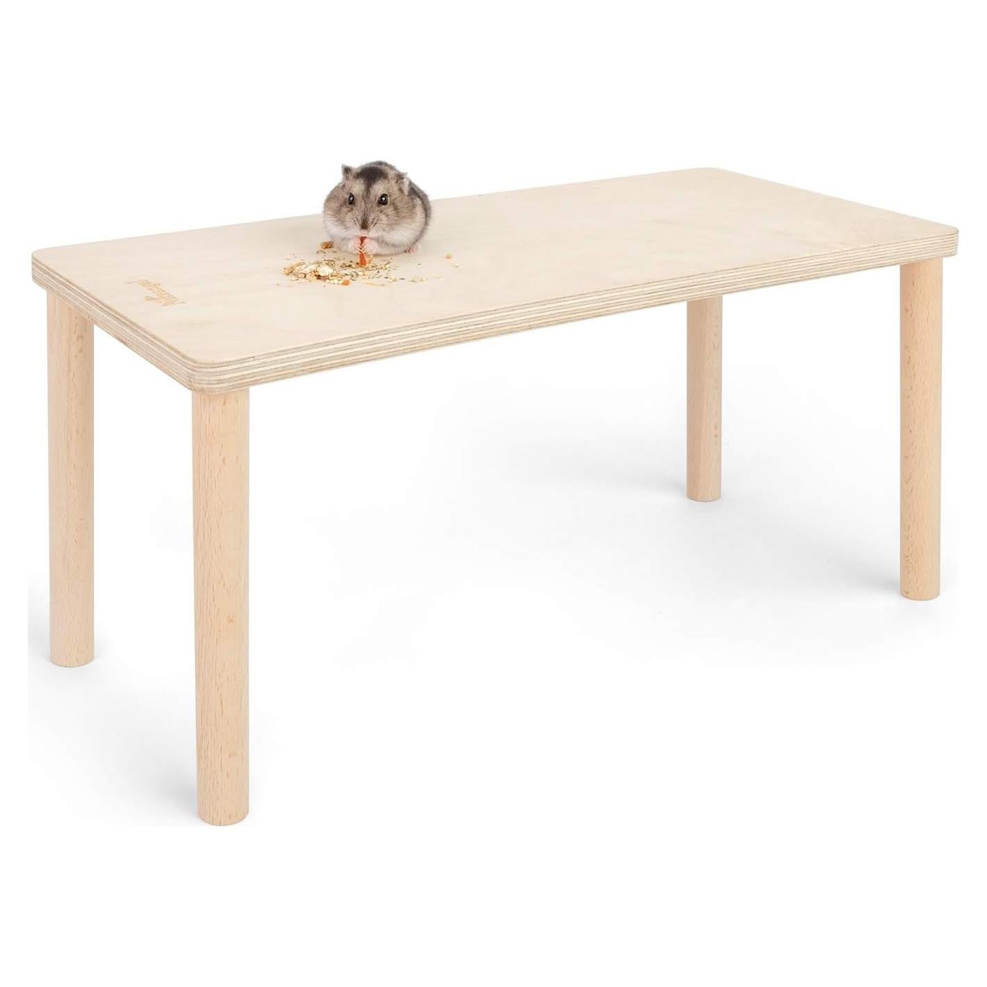 Plataforma de Madera Niteangel para Hámsters y Pequeños Animales - 39.88x18.03 cm