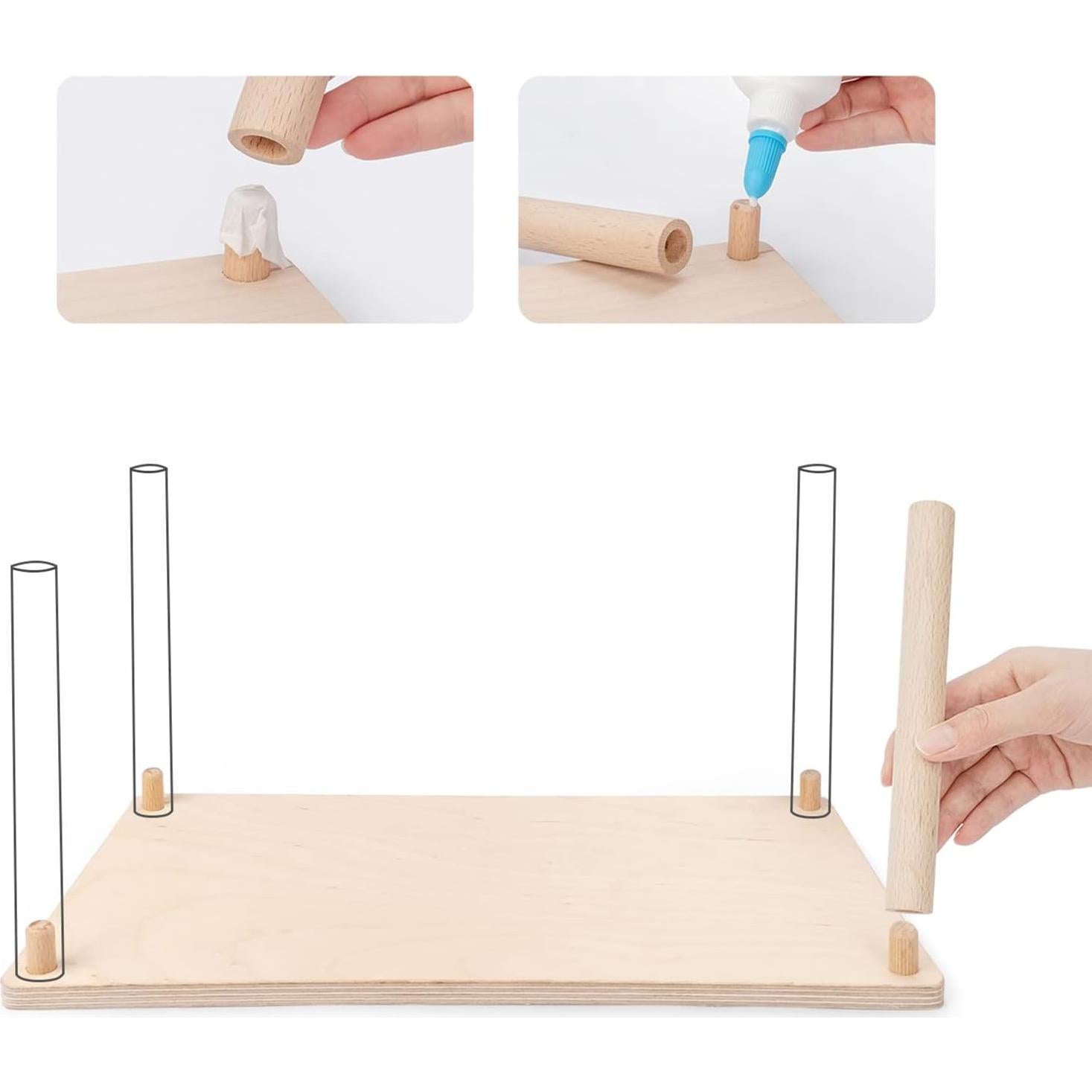 Plataforma de Madera Niteangel para Hámsters y Pequeños Animales - 39.88x18.03 cm