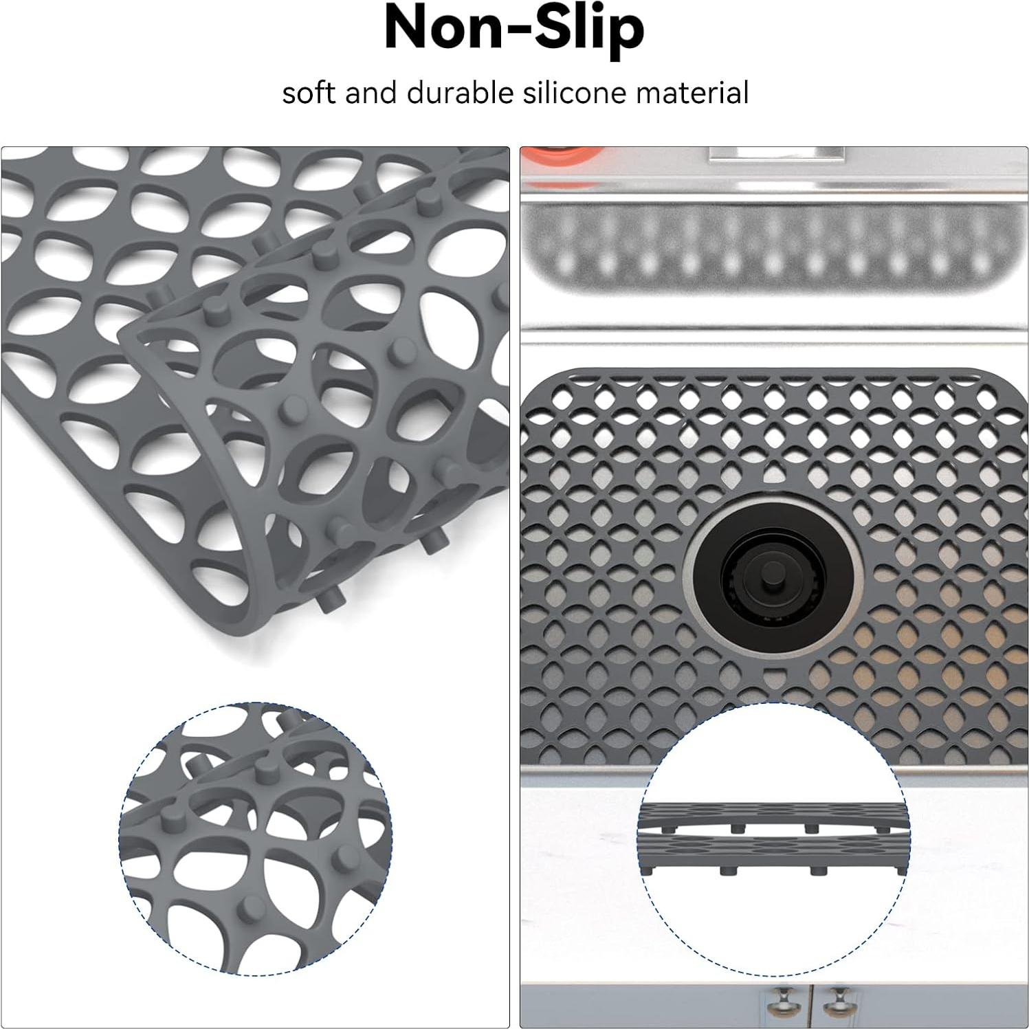 Alfombrillas de Silicona Antideslizantes TOOVEM para Fregadero