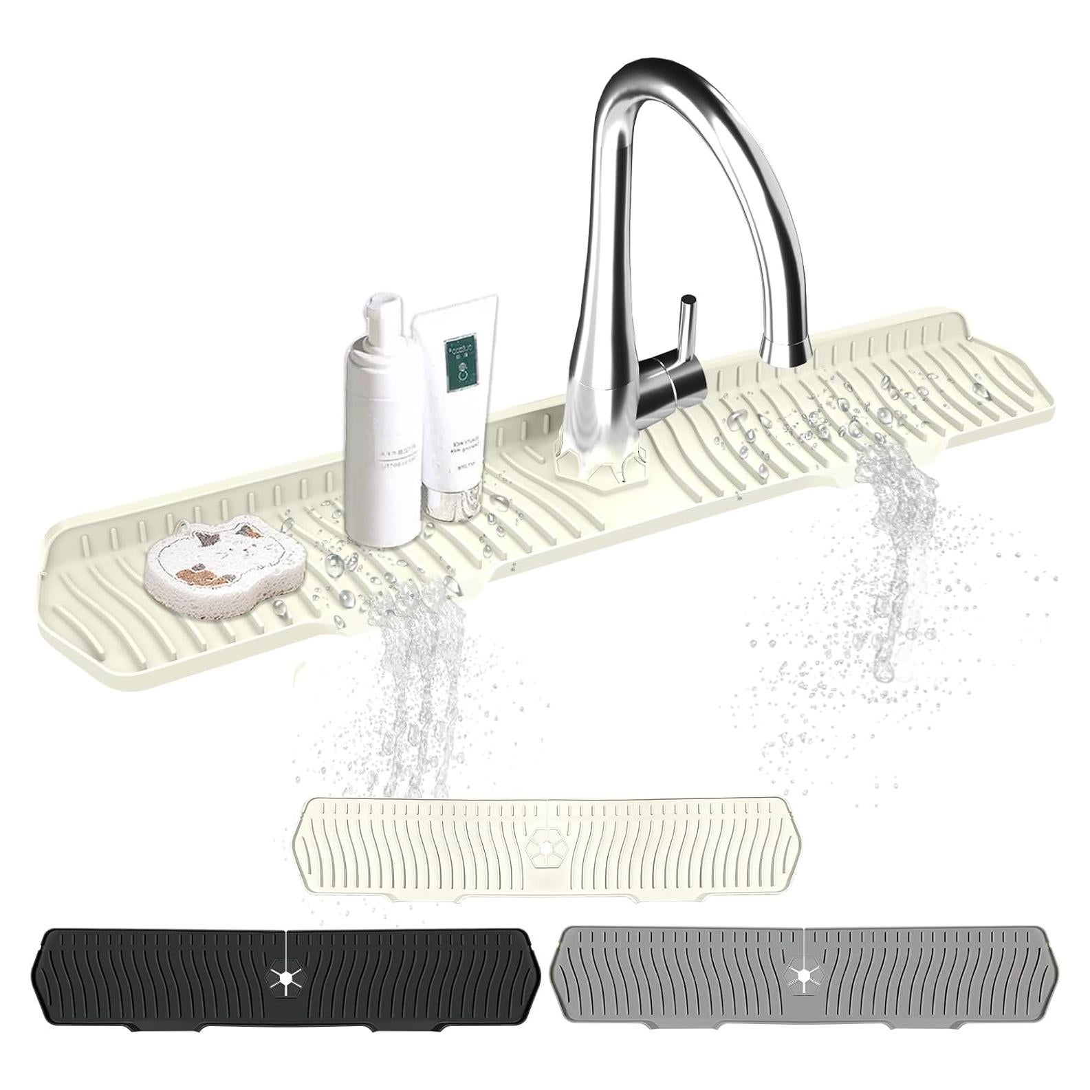 Protector de Salpicaduras de Silicona EBIGIC 76.2 cm Blanco Roto