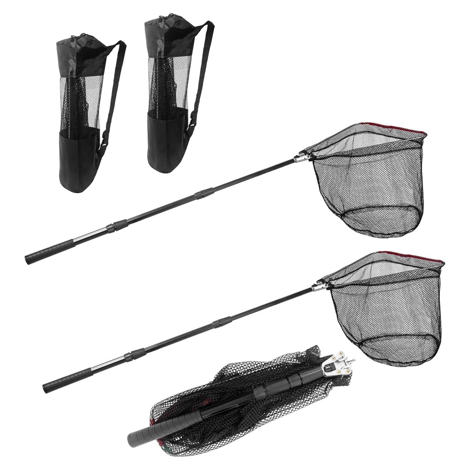 Red de Pesca Telescópica Shouken con 2 Bolsas de Almacenamiento