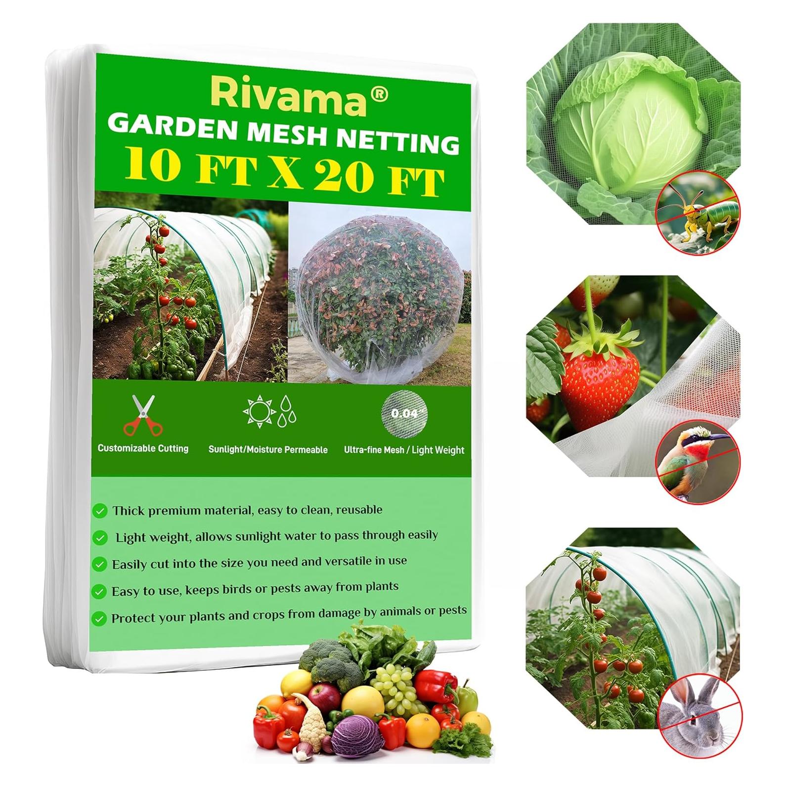 Malla para Insectos Jardín Rivama 3x6 m Barrera Plagas
