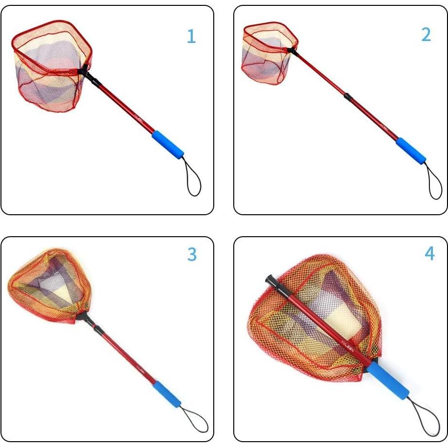 Red de Pesca para Niños YVLEEN - Mango Telescópico 108.9 cm