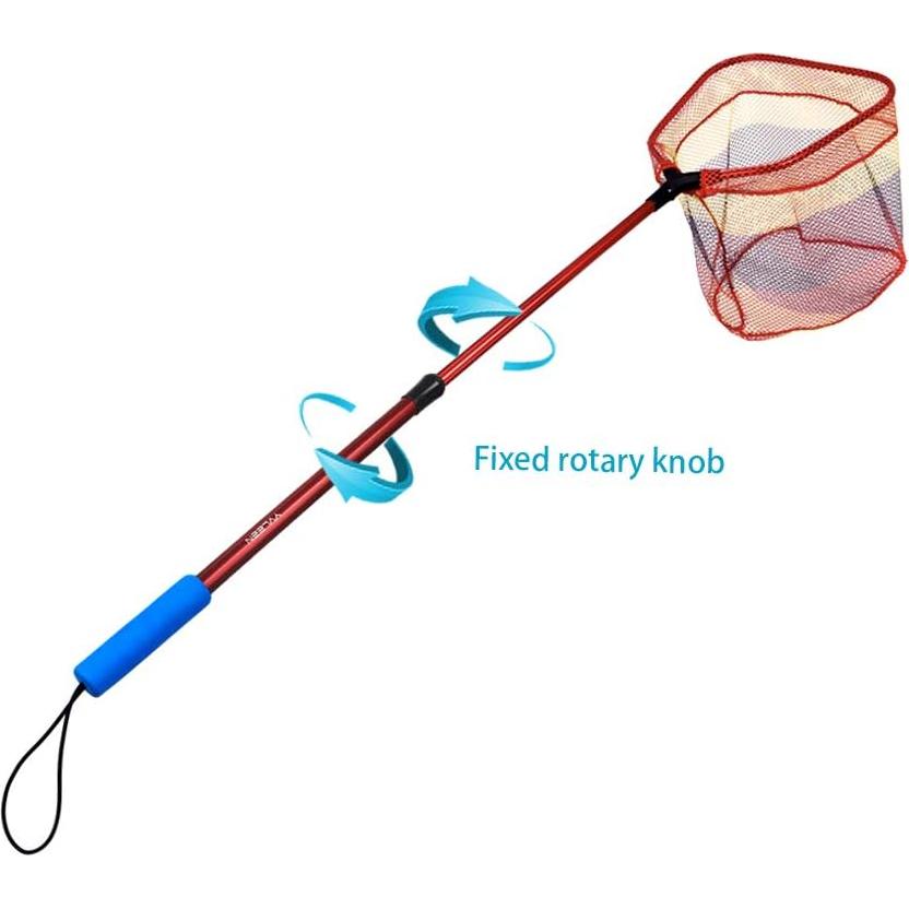 Red de Pesca para Niños YVLEEN - Mango Telescópico 108.9 cm
