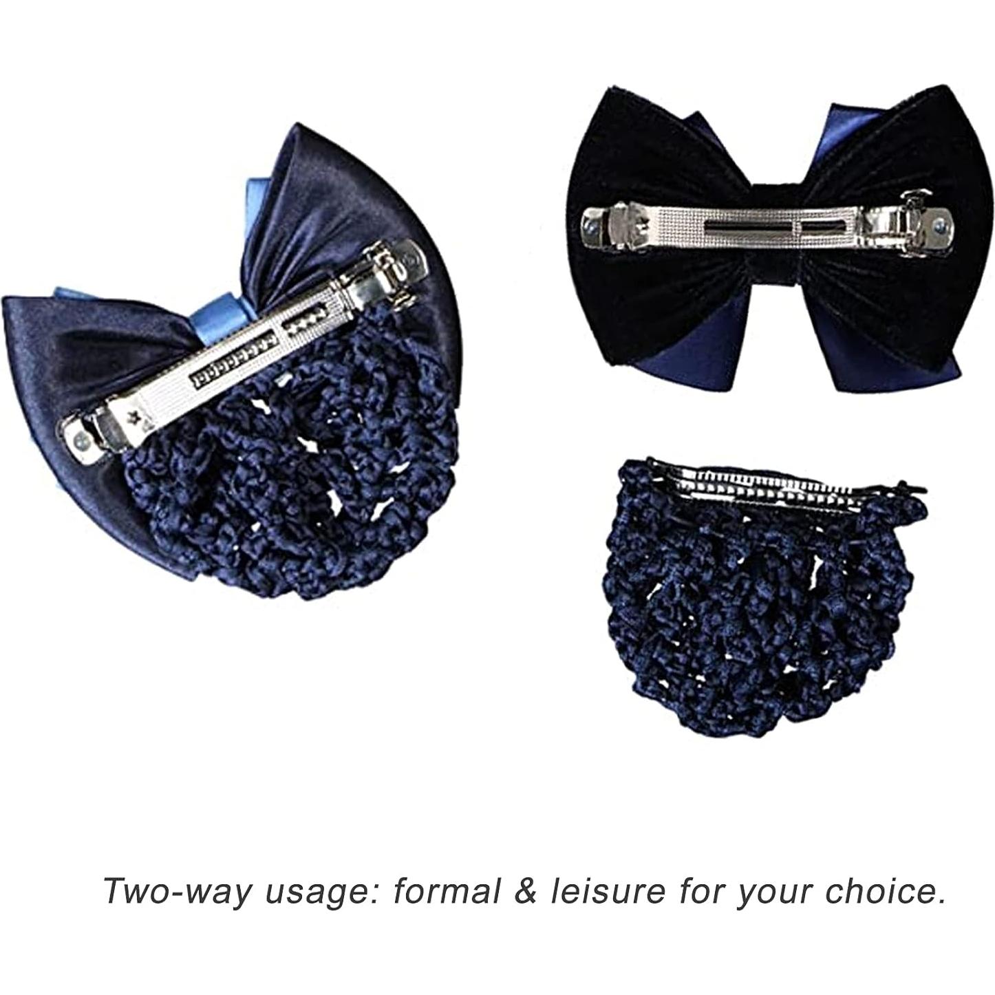 4 Clips para Cabello de Mujer IRITEC con Moño Decorativo