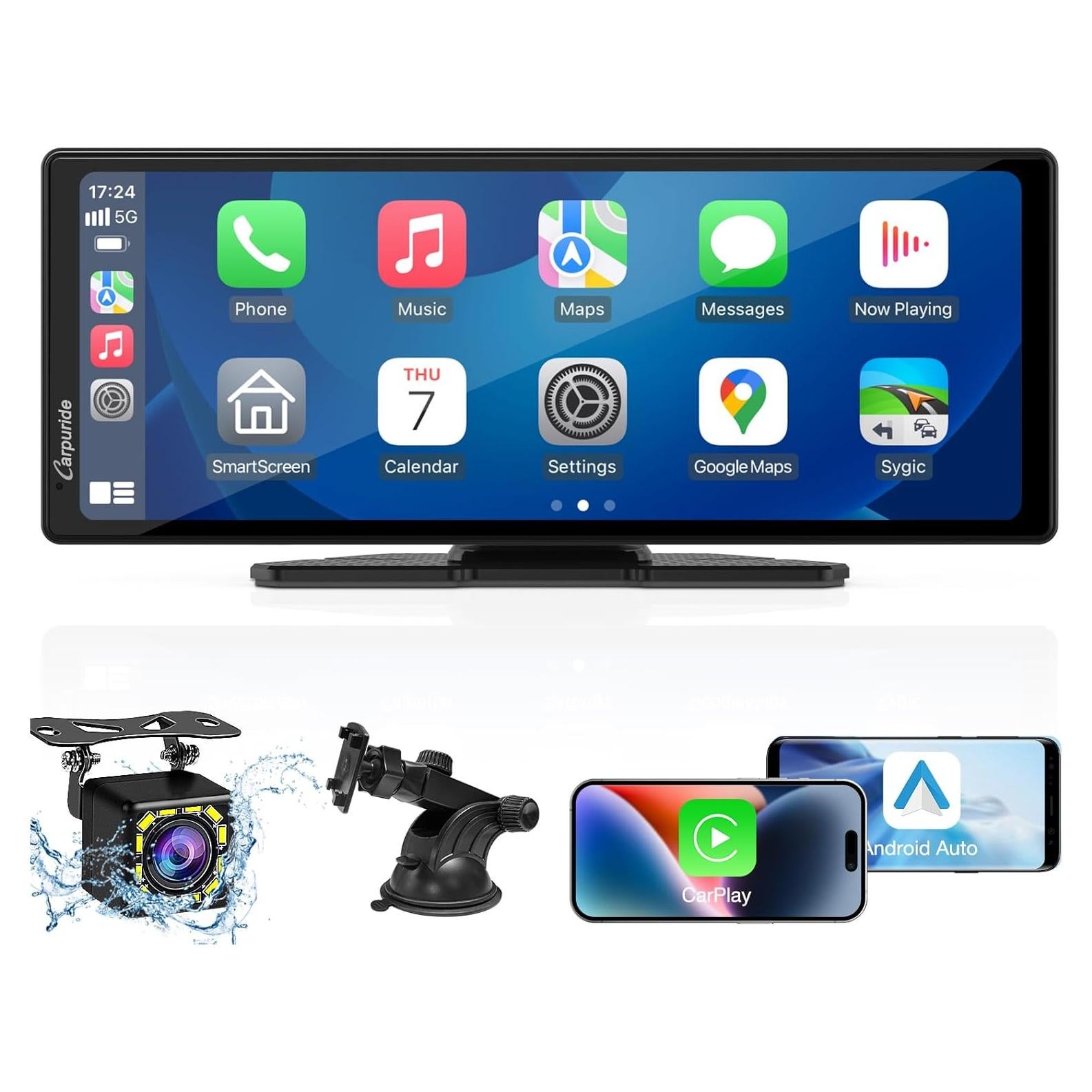 Pantalla Carplay Carpuride C92 9.3" GPS Bluetooth y cámara