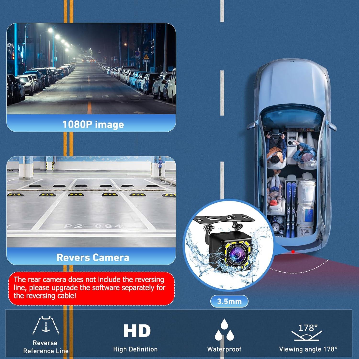 Pantalla Carplay Carpuride C92 9.3" GPS Bluetooth y cámara