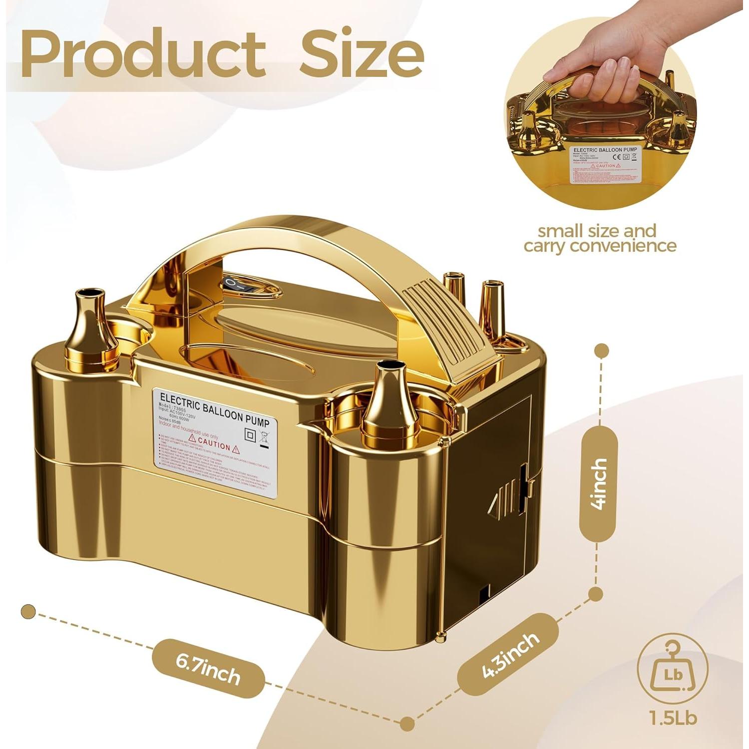 Bomba de Aire Eléctrica DECOCKRAT Doble Boquilla 600W