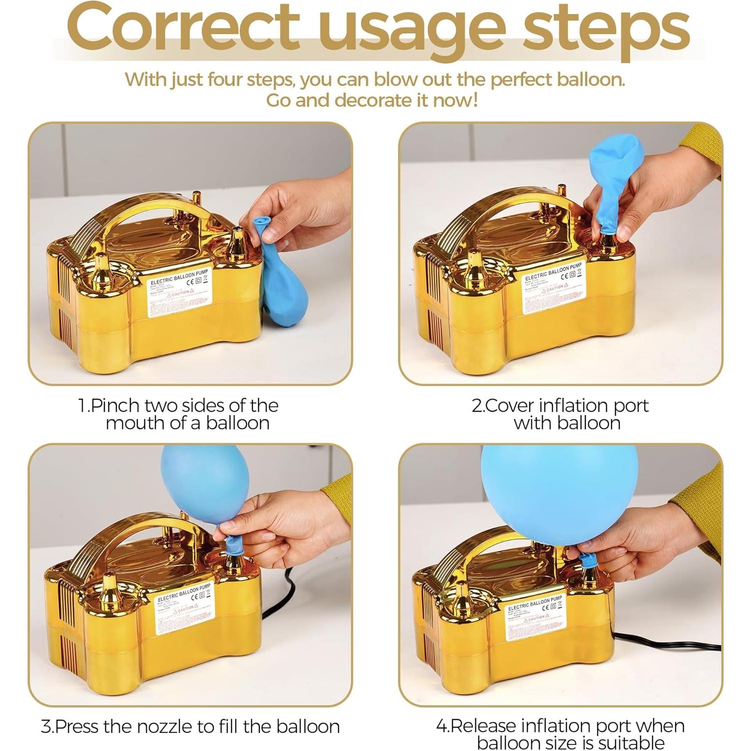 Bomba de Aire Eléctrica DECOCKRAT Doble Boquilla 600W