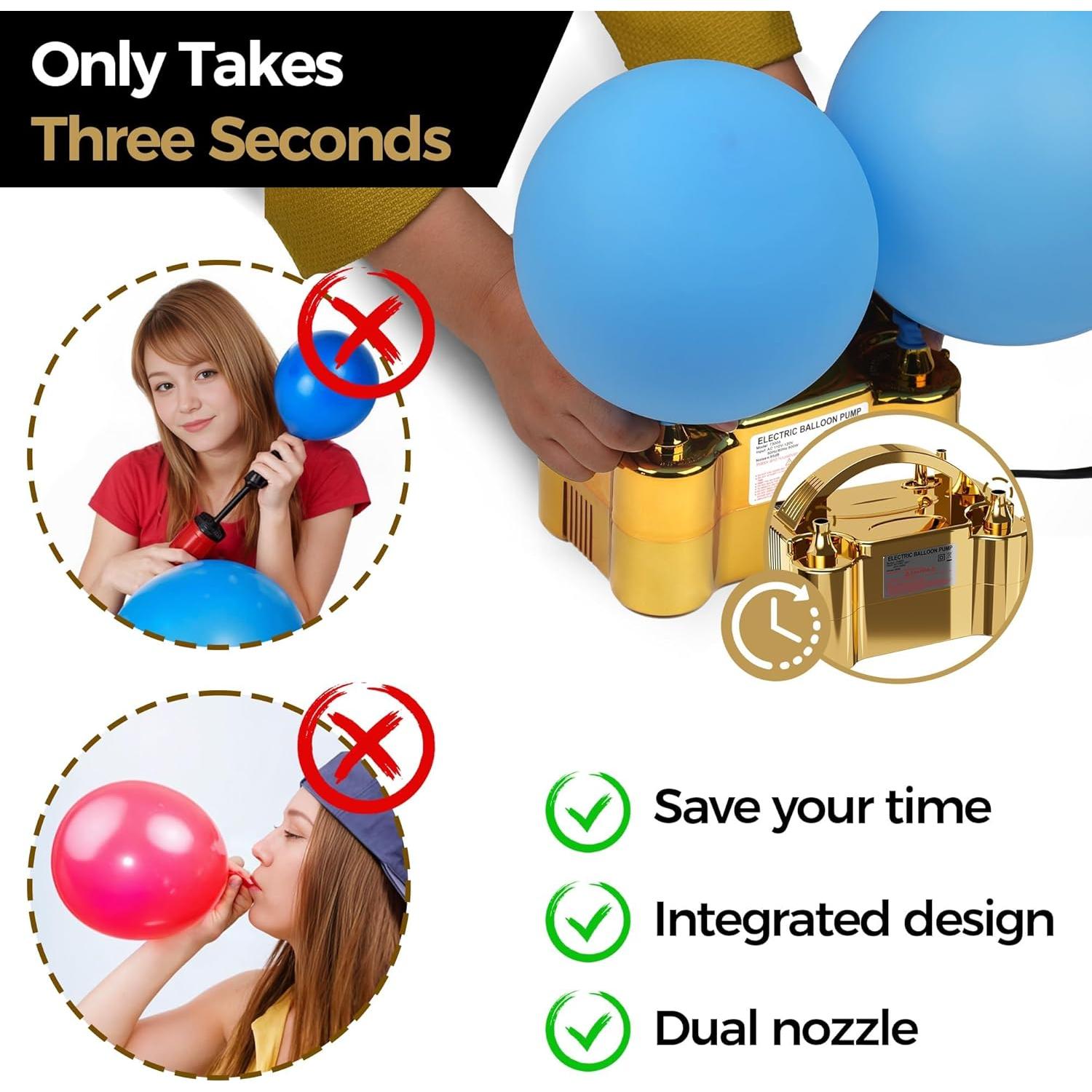 Bomba de Aire Eléctrica DECOCKRAT Doble Boquilla 600W