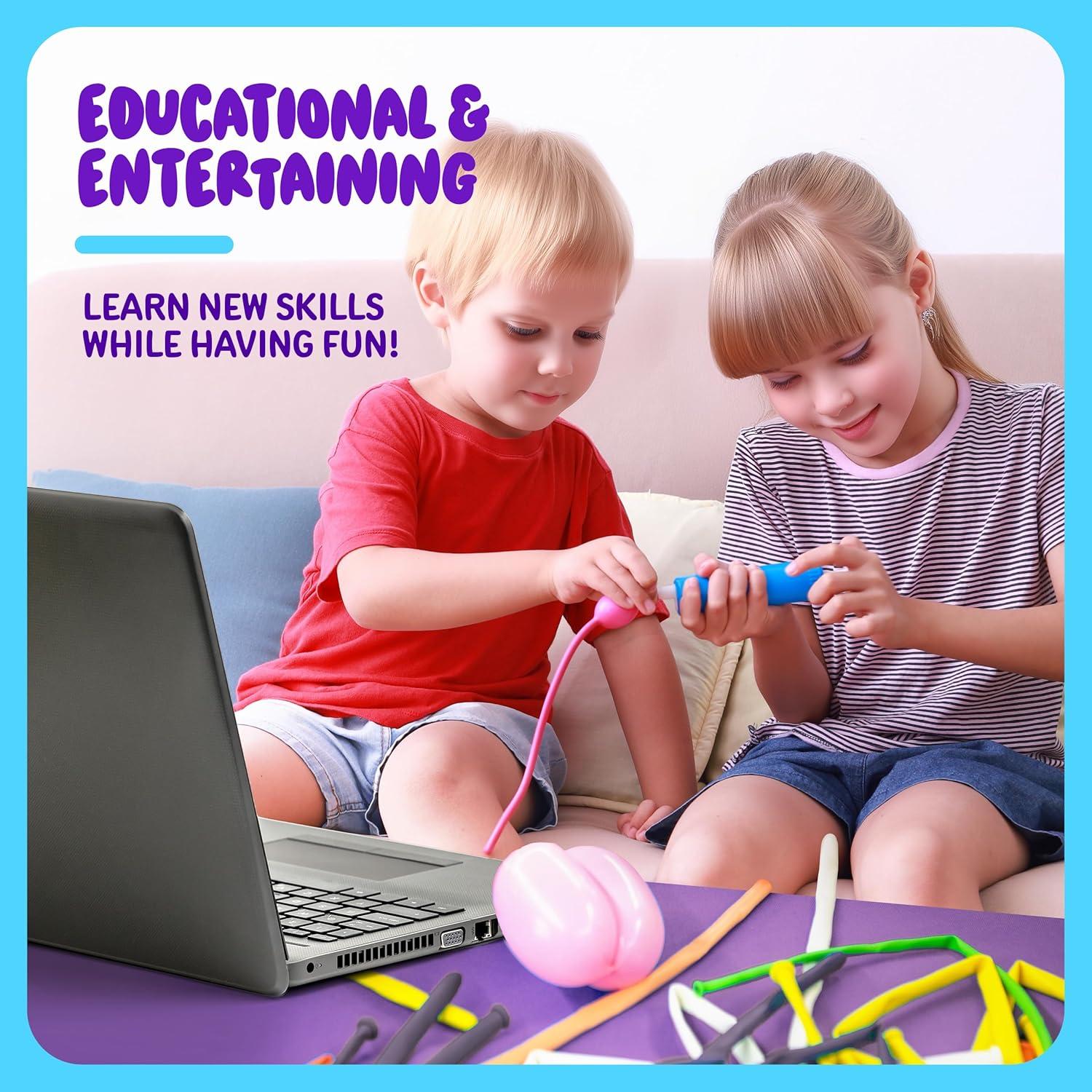 Kit de Modelado de Globos Dan&Darci - 100 Piezas y Bomba