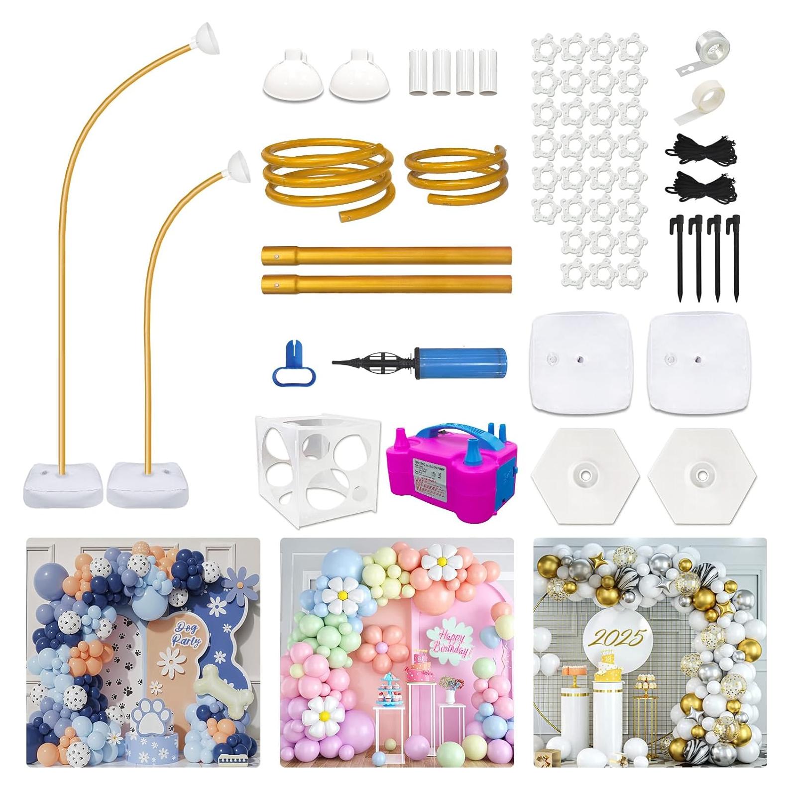 Kit de Arco de Globos CYAOOI con Bomba Eléctrica 2.5m y 1.5m
