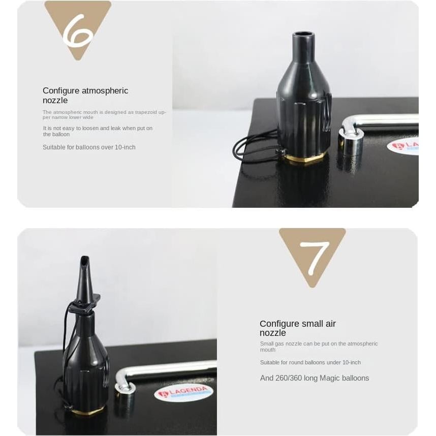 Inflador de Globos Eléctrico JUMPGA B322 con Temporizador