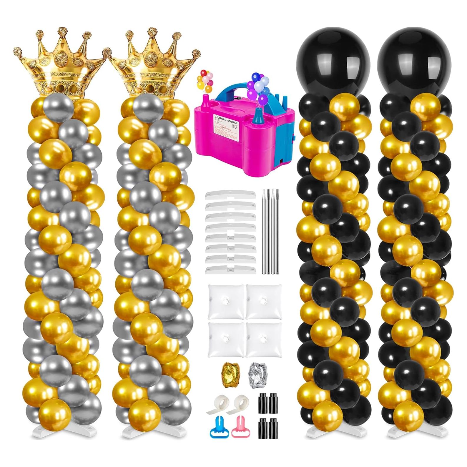 Kit de Soporte de Columna de Globo Toosci con Bomba Eléctrica