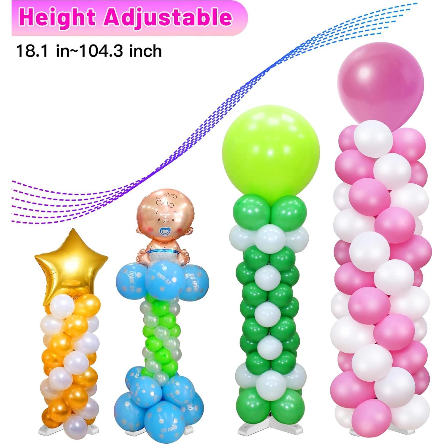 Kit de Soporte de Columna de Globo Toosci con Bomba Eléctrica