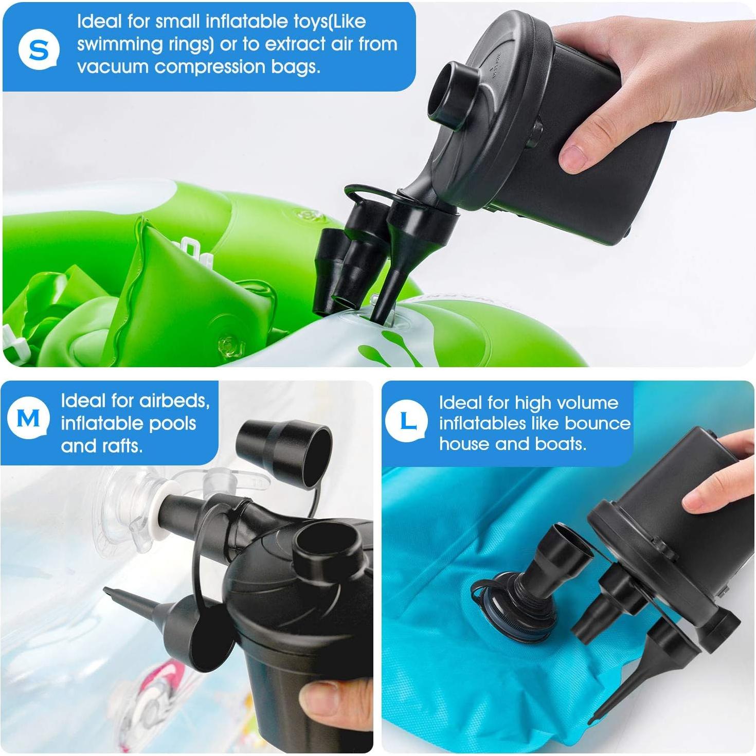 Bomba de aire eléctrica TECHSHARE LQ-202 para inflables 400 LPM