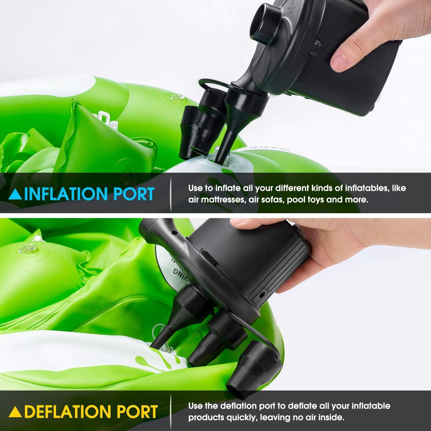 Bomba de aire eléctrica TECHSHARE LQ-202 para inflables 400 LPM