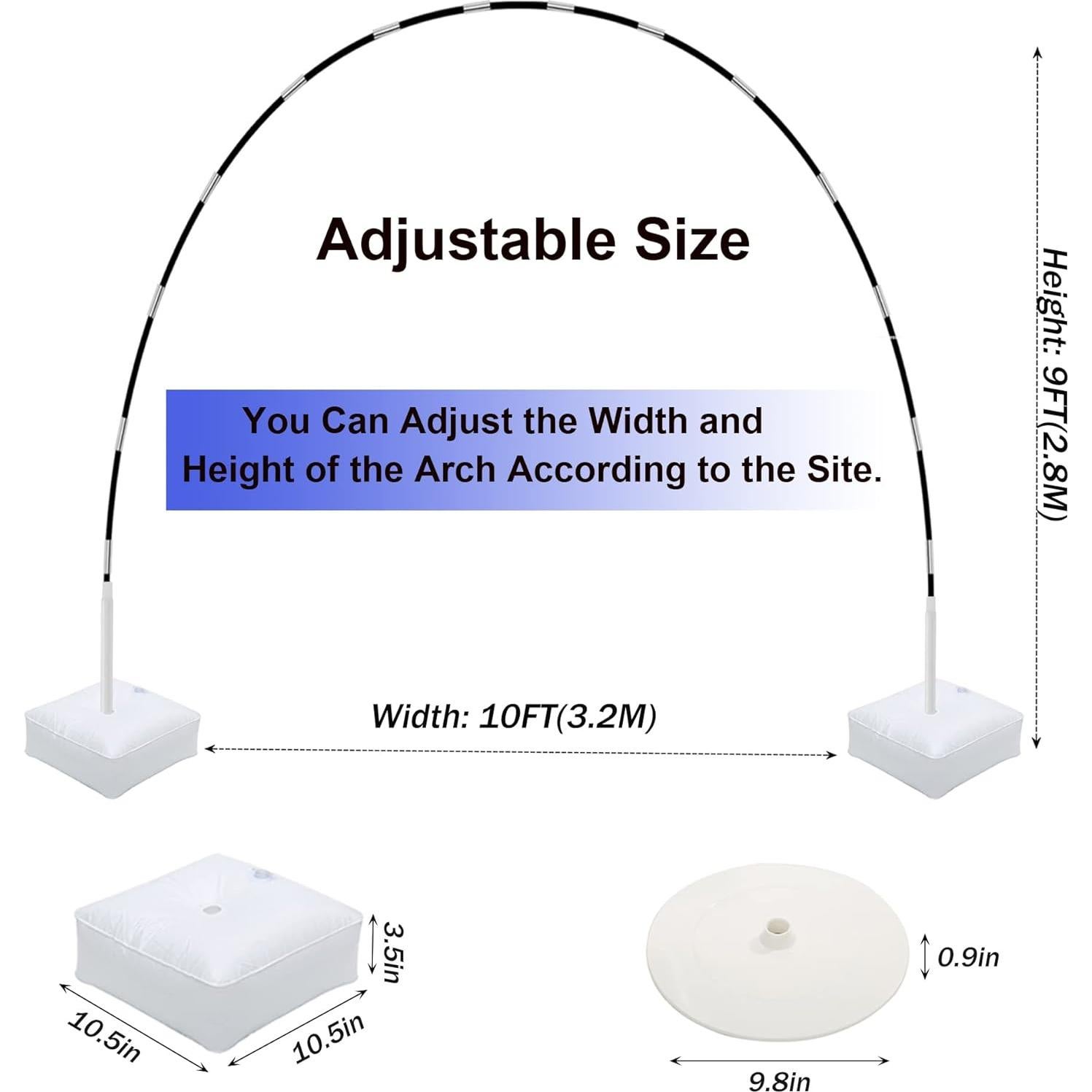 Kit de Arco de Globos KAIYUN 3.05m Ajustable para Fiestas