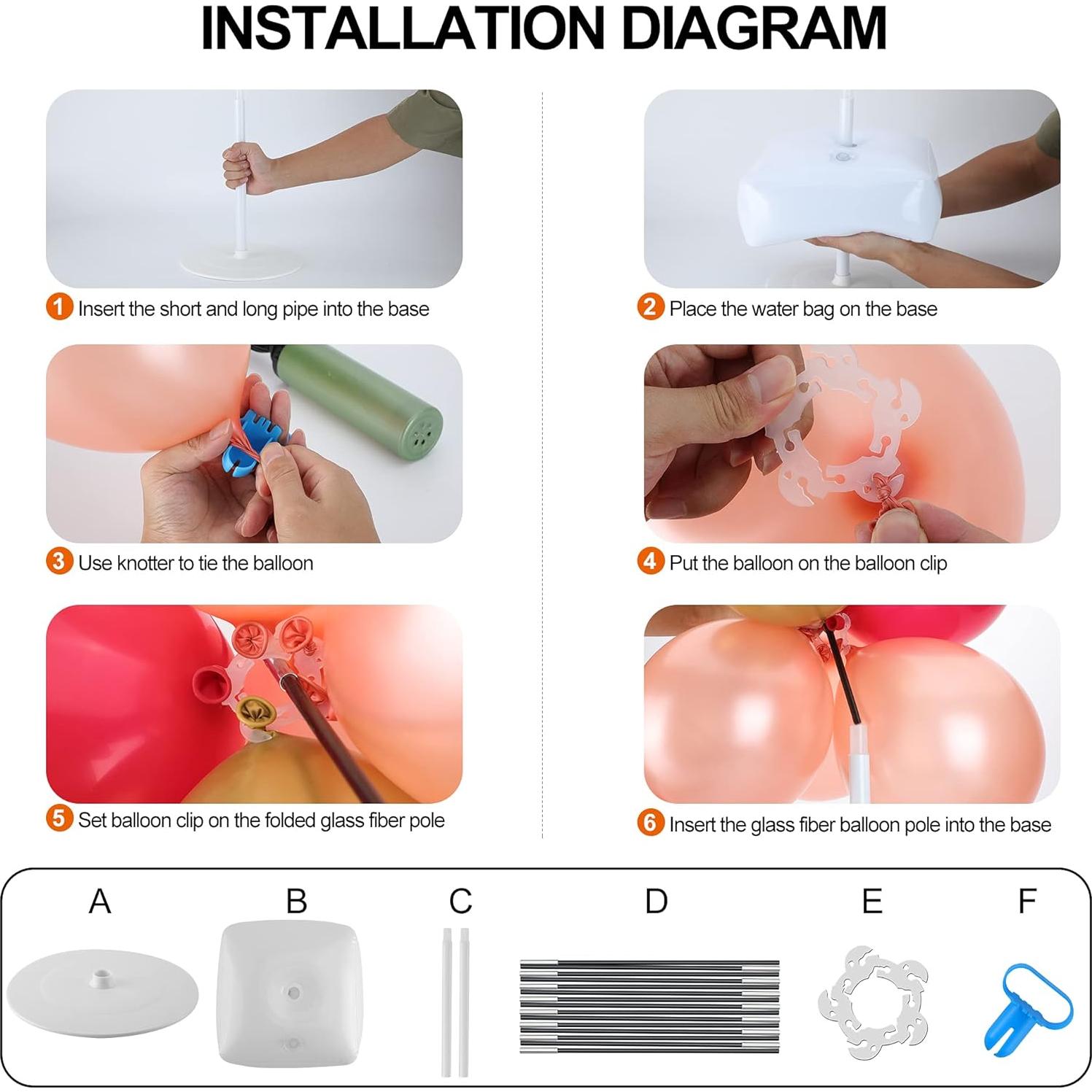 Kit de Arco de Globos KAIYUN 3.05m Ajustable para Fiestas