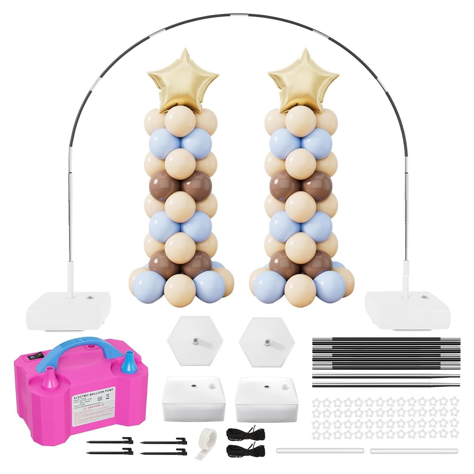 Kit de Arco de Globos RUBFAC 2 en 1 con Bomba Eléctrica 2.2m