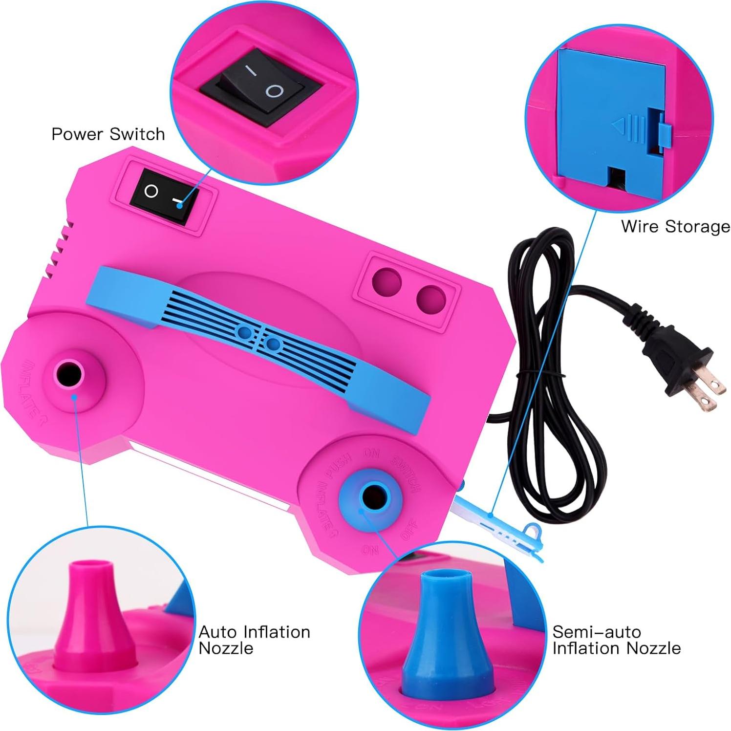 Kit de Arco de Globos RUBFAC 2 en 1 con Bomba Eléctrica 2.2m