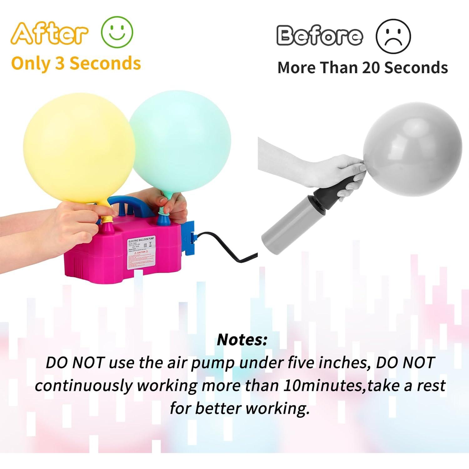 Kit de Arco de Globos RUBFAC 2 en 1 con Bomba Eléctrica 2.2m