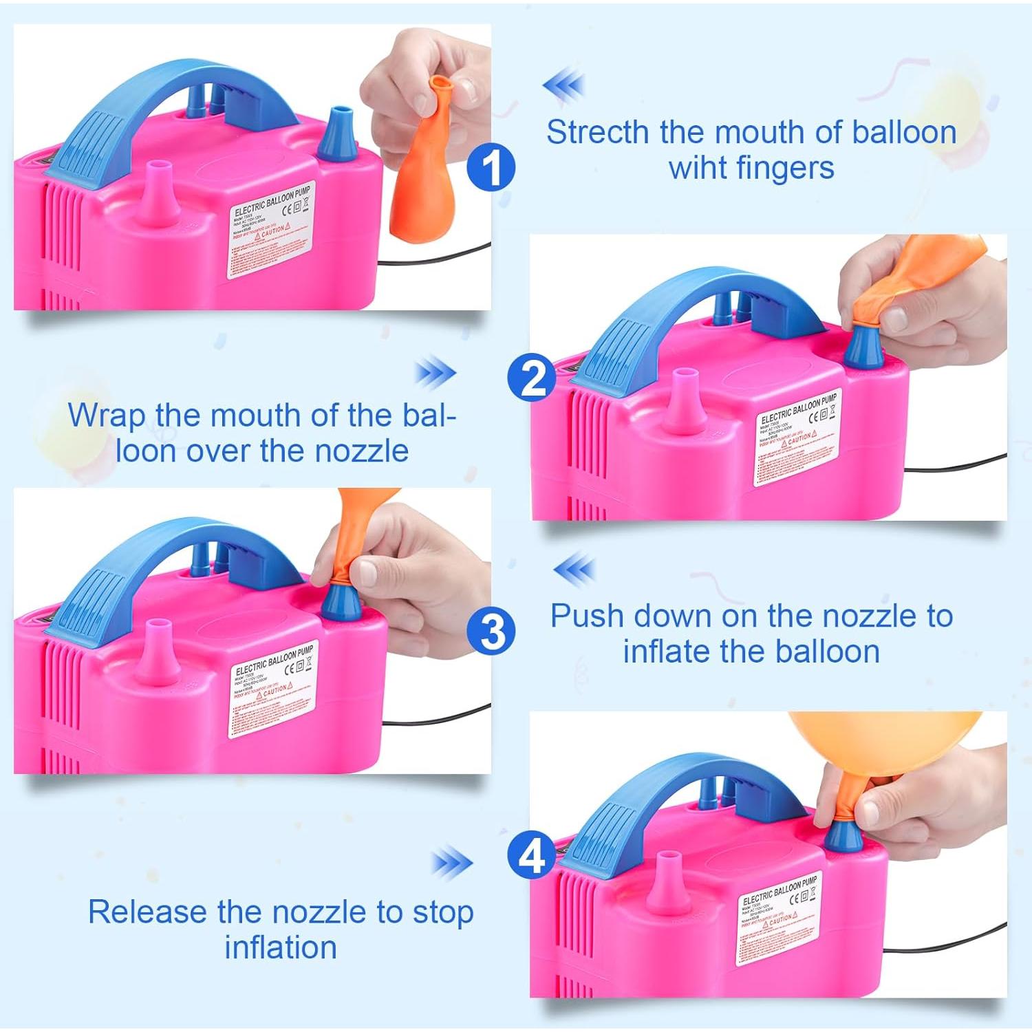 Kit de Arco de Globos con Bomba Eléctrica Voircoloria