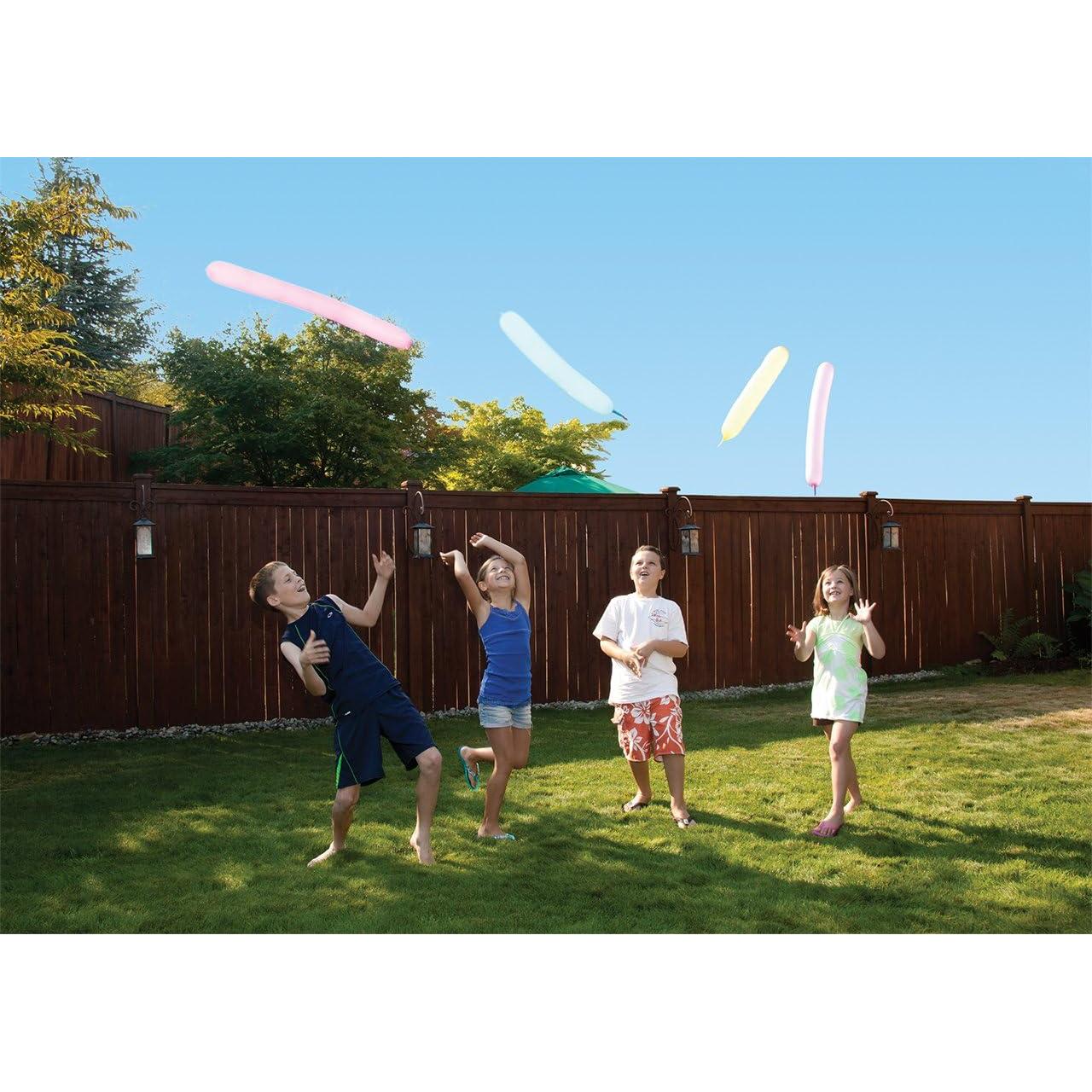 Set de 20 Cohetes de Globos con Bomba Toysmith - Multicolor