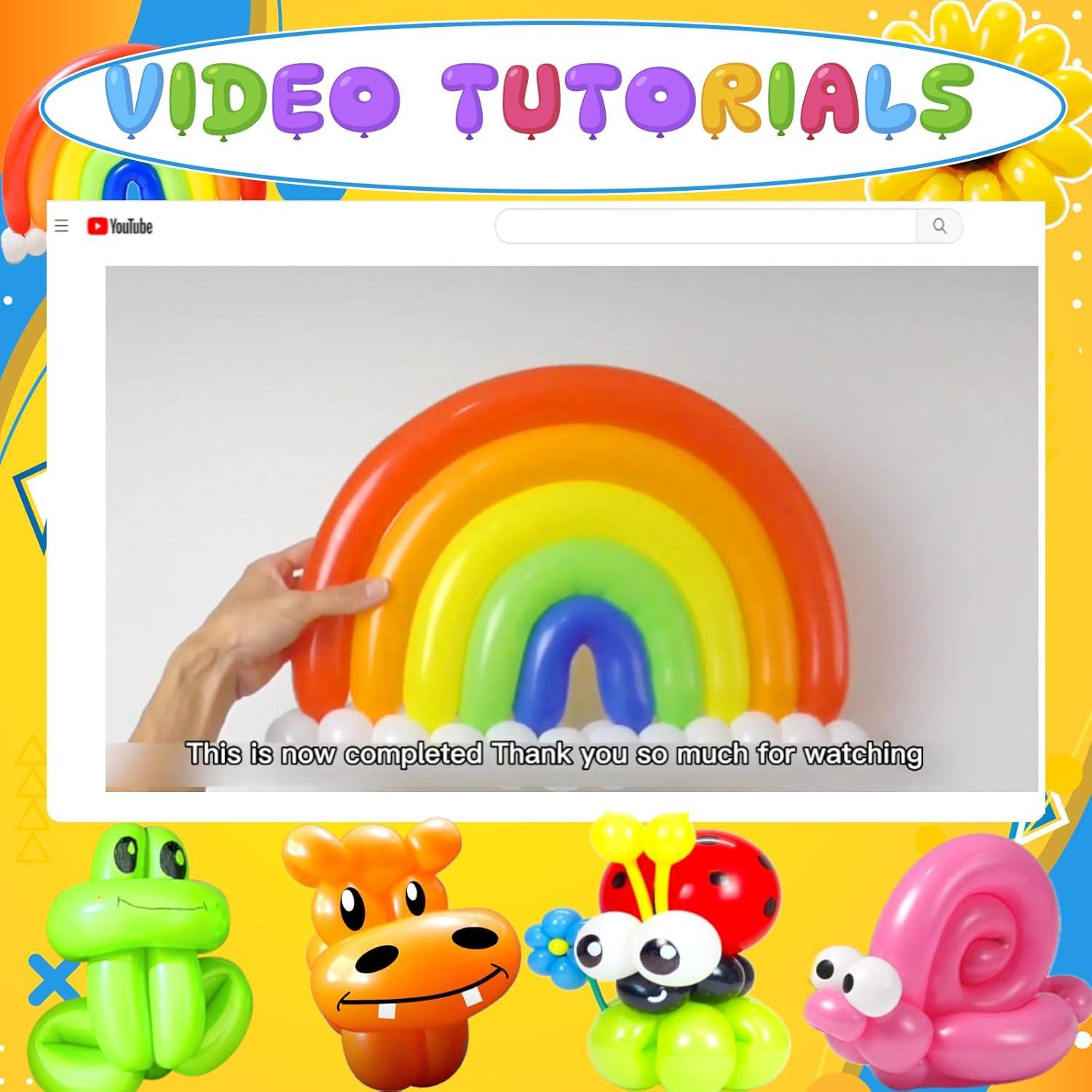 Kit de Globos de Animales QUAXTAL 150 Piezas con Bomba