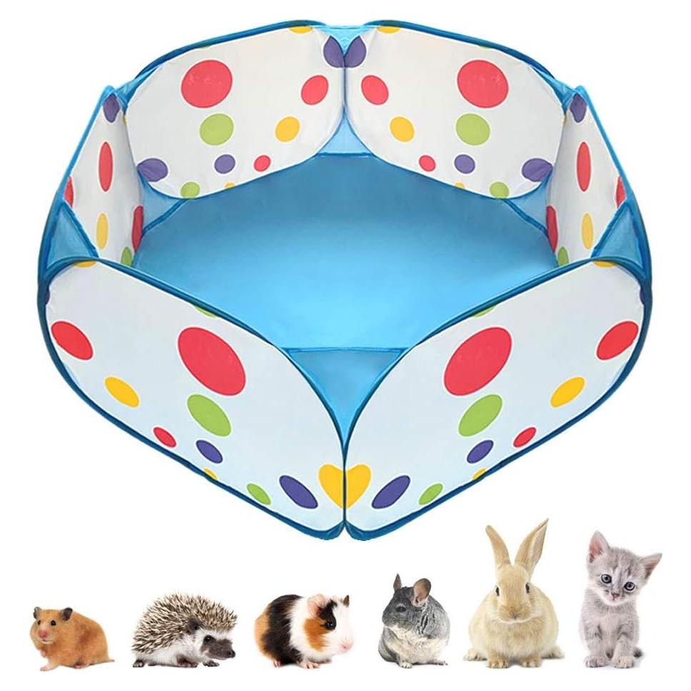 Parque de Juegos Plegable para Mascotas HL Azul 1.15m