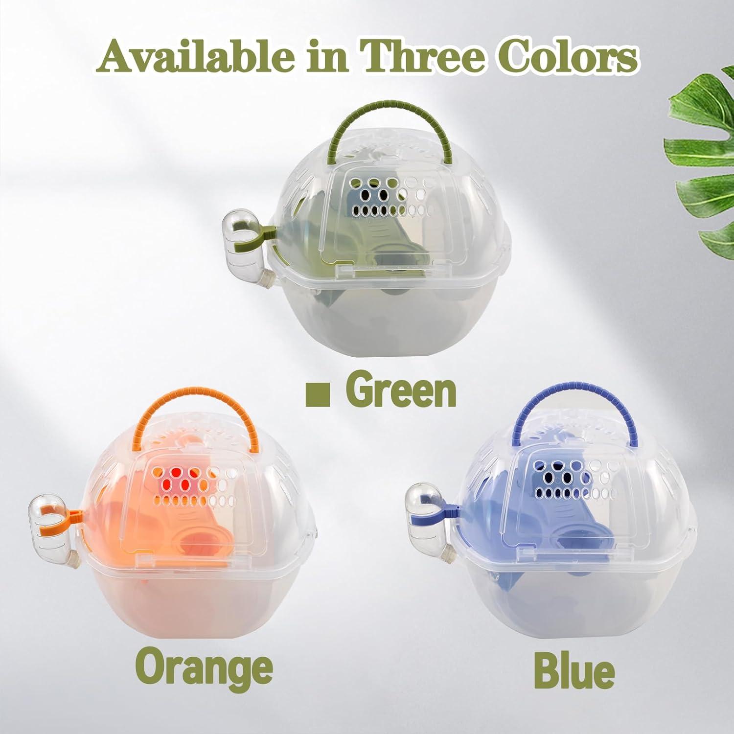 Transportador de Hámster Enano MUYG Verde 2 Niveles con Accesorios