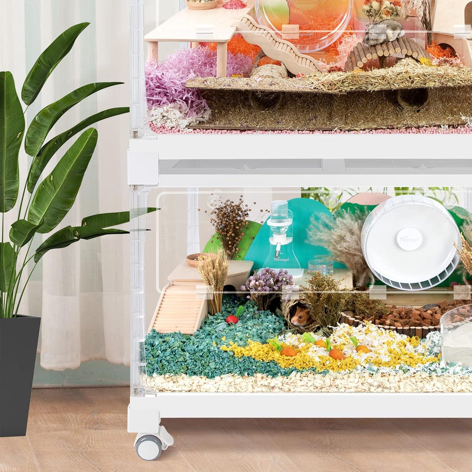 Accesorios para jaula de hámster Niteangel - Soportes apilables