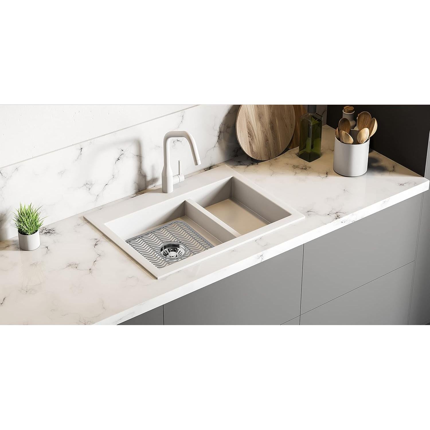 Protectores de Fregadero DecorRack 30.48x27.94 cm Gris - 2 Piezas