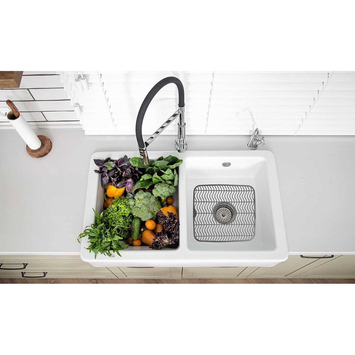 Protectores de Fregadero DecorRack 30.48x27.94 cm Gris - 2 Piezas