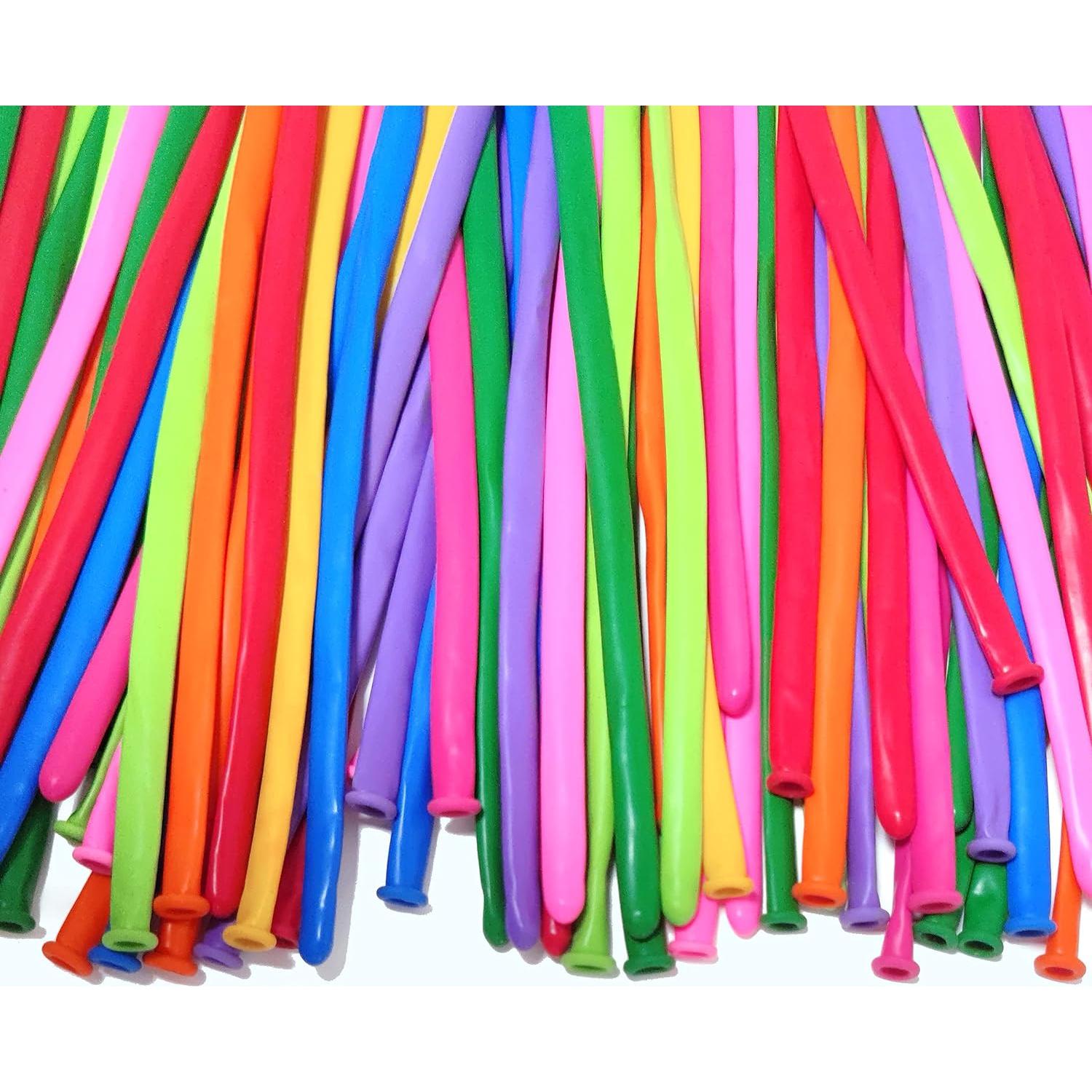 Paquete de 100 Globos Largos para Modelar Animales LXZFCRG