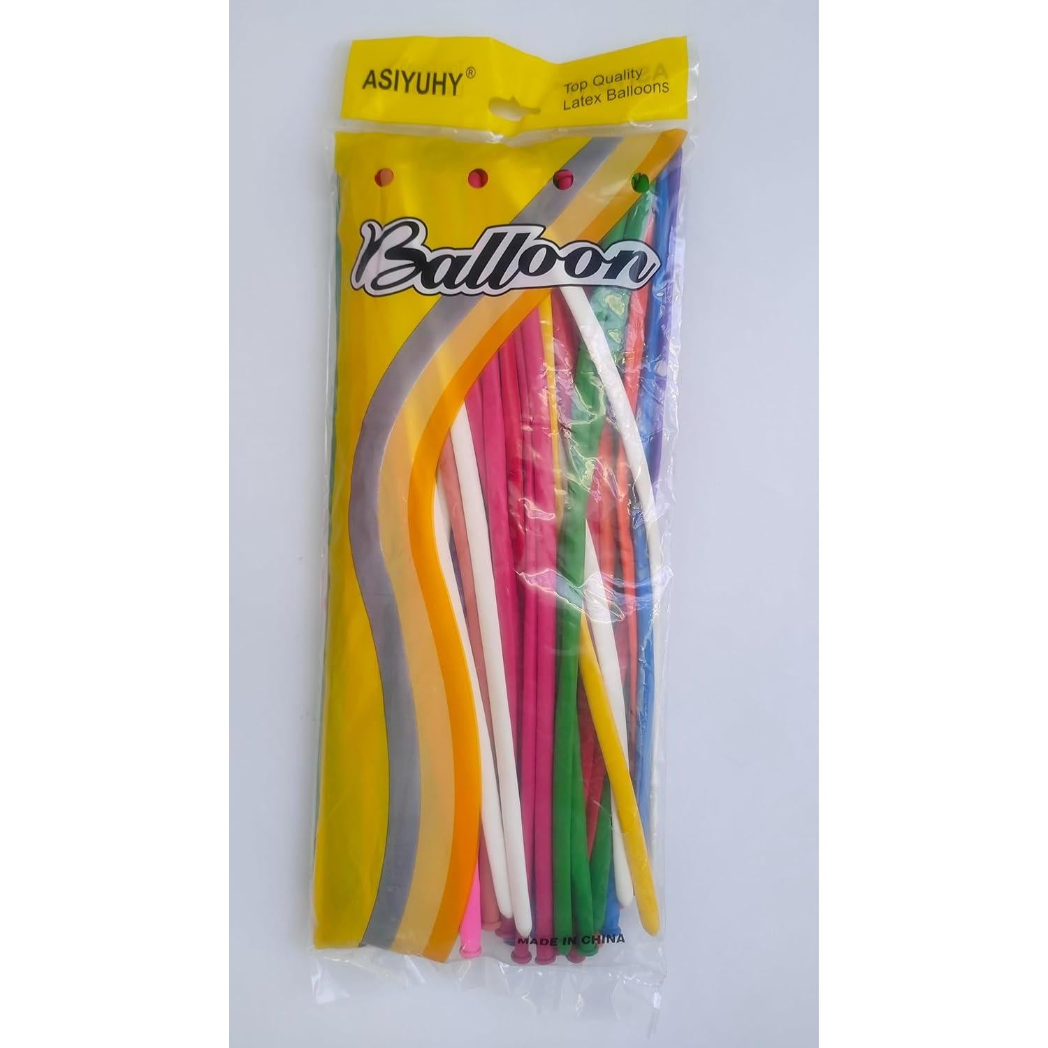 Globos de Modelado 260Q ASIYUHY 100 Pack Coloridos 30 cm