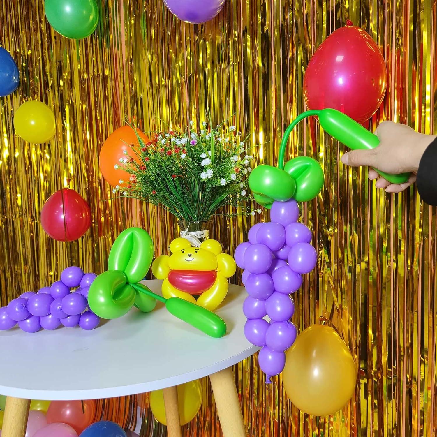 Globos de Modelado 260Q ASIYUHY 100 Pack Coloridos 30 cm