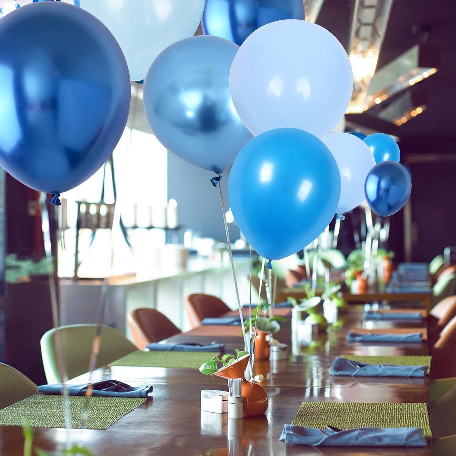 Juego de 60 Globos Metálicos Azules 30.48 cm Togvu