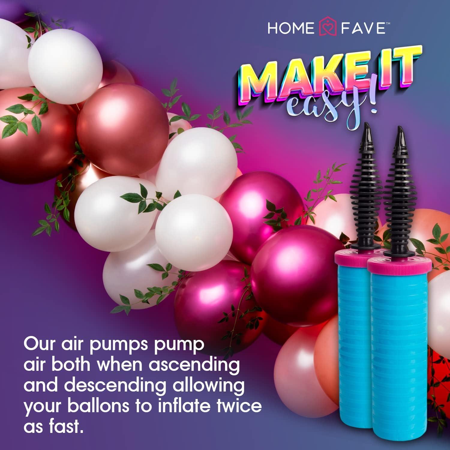 Kit de Arco de Globos HOMEFAVE con 2 Bombas y Cinta 9.75m